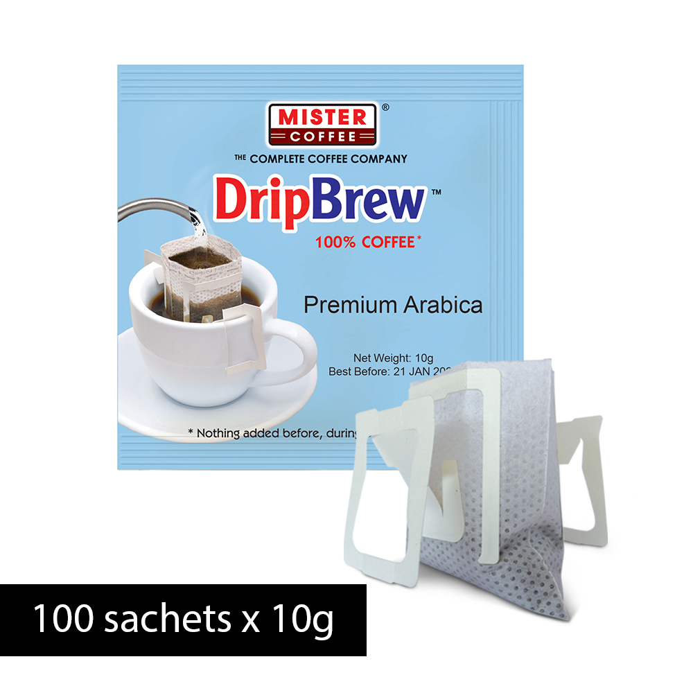 DripBrew Premium Arabica  (100 sachets) - Mister Coffee
