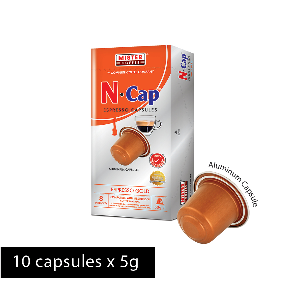 N Cap Espresso Gold (10 pcs)